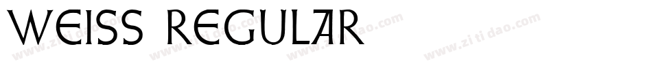 Weiss Regular字体转换